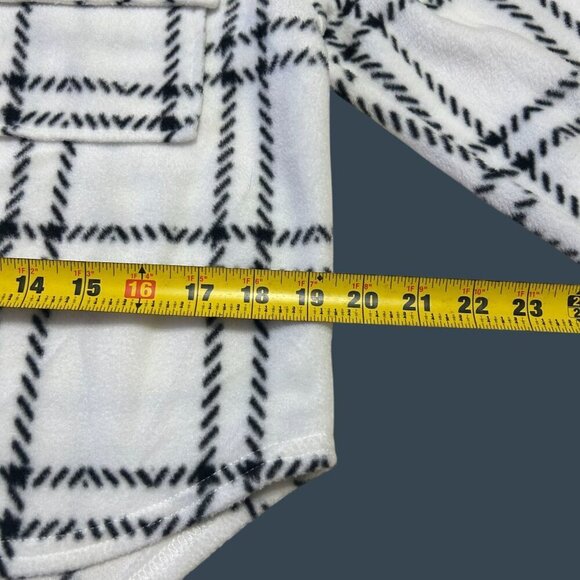 Jolie & Joy Womens Medium Plaid Fleece Button-Up Cottagecore‎ Cabincore Ranch - Picture 7 of 8